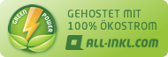 gehostet mit 100% Ökostrom von all-inkl.com