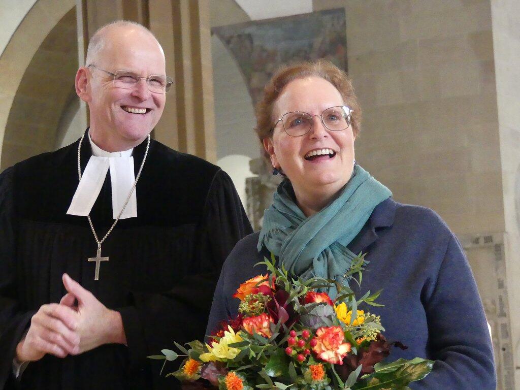 Dekan Oliver Bruckmann und Schulreferentin Michaela Barth