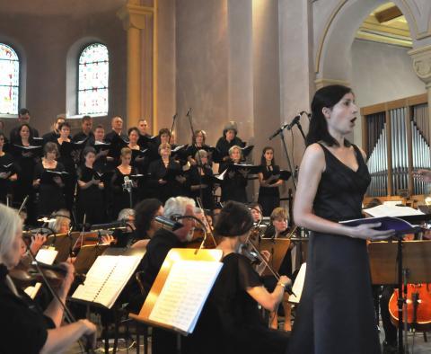 Felix Mendelssohn Bartholdy-Kantate in der evangelischen Erlöserkirche Bad Kissingen; hier mit Sopranistin Cora Bethke