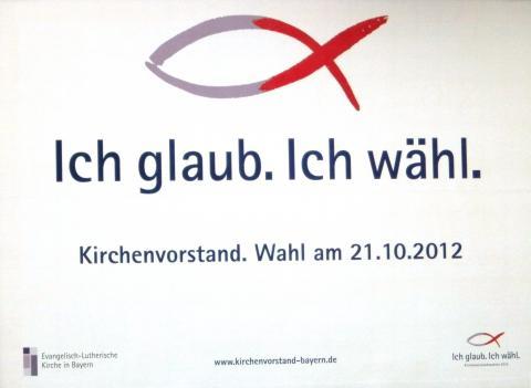 Das offizielle Wahlplakat