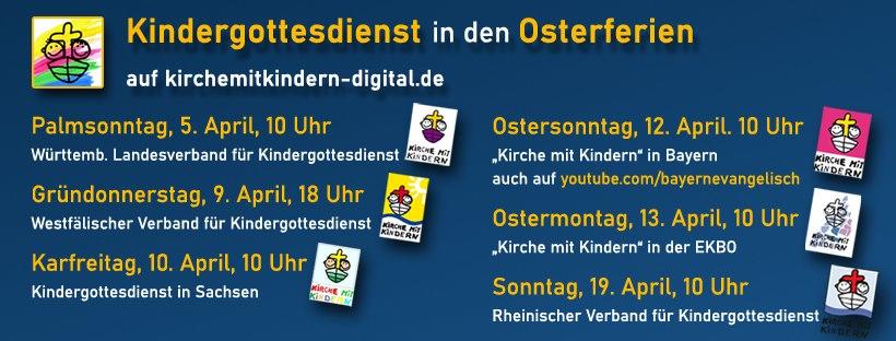 Online-Kindergottesdienst in den Osterferien