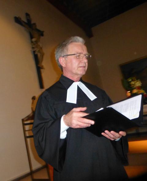 Feierte seinen ersten Gottesdienst in deutscher Sprache: Pastor Euclésio Rambo