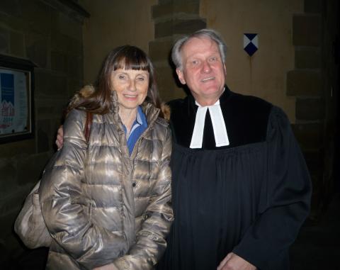 Referentin Elisabeth Böhrer und Prediger Pfr. Dr. Siegfried Bergler