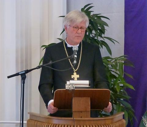 Auf seine Rede war man gespannt: Landesbischof Dr. Heinrich Bedford-Strohm