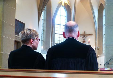 Pfarrerin Gisela Bruckmann und Dekan Oliver Bruckmann gottesdienstlich vereint