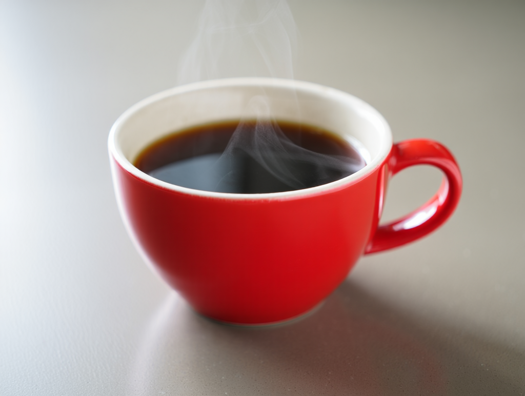 eine einfache Kaffeetasse