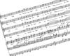 Ausschnitt aus der Partitur des Brahms-Requiems: "Tod, wo ist dein Stachel" (15 Grad nach links gedreht)